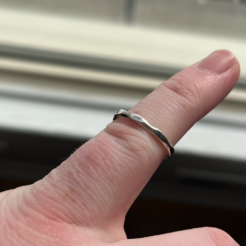 Vintage Handmade sterling silver ring - Picture 3 of 4
